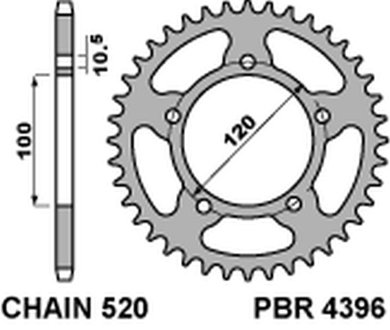 PBR 4396 39 C45 (JTR703.39)